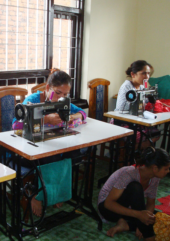 nepal women working